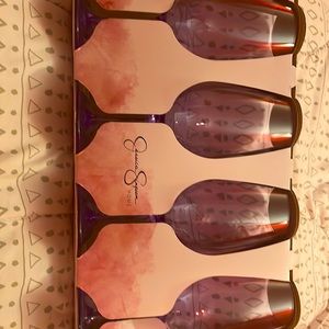 Jessica Simple Purple Wine/Drink Glasses .